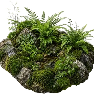 Premium closed tropical terrarium detail